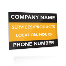 Custom H-Frame INSERTS ONLY for Real Estate & Business | Choose Size, Orientation, and Insert Material