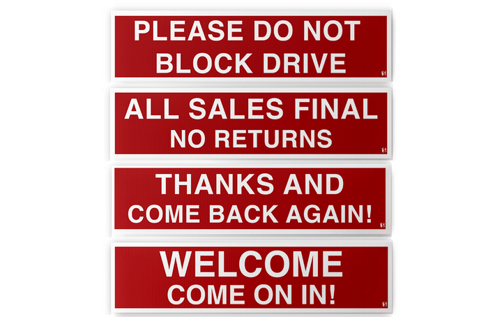 Estate & Garage Sale Sign Pack