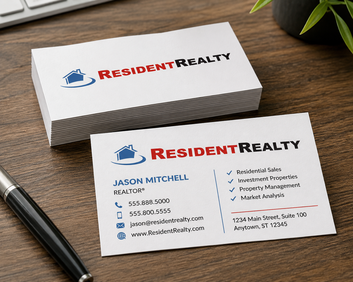 Resident Realty Business Cards