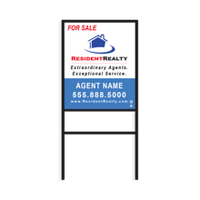 Resident Realty H-Frame | 24"W x 30"H Aluminum Panel | Choose Your Design & Update Name/Phone [2022]