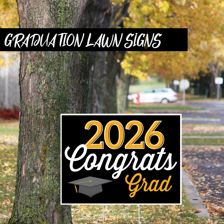 Graduation Yard Signs – Minimal