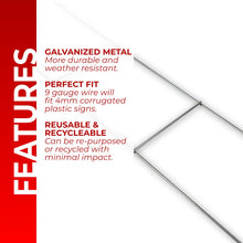 Metal H-Stakes for Corrugated Yard Signs