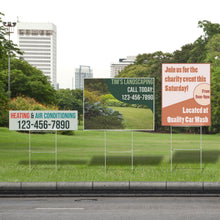 Yard/Lawn Signs. Double sided. Mutiple sizes.