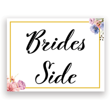 Mix and Match Wedding Wayfinding Yard Signs | 24"W x 18"H, Double Sided, UV Printed | Choose Signs Only or Sign with 6"W x 24"H Metal H-Stakes