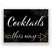 Mix and Match Wedding Wayfinding Yard Signs | 24"W x 18"H, Double Sided, UV Printed | Choose Signs Only or Sign with 6"W x 24"H Metal H-Stakes