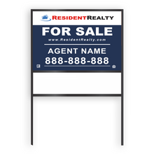 Resident Realty Commercial Sign (Med) | 36"W x 24"H Aluminum Panel (040"), Double Sided | Horizontal [Only Available for Local Delivery or Pick Up]_2022