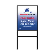 Resident Realty H-Frame | 24"W x 30"H Aluminum Panel | Choose Your Design & Update Name/Phone [2022]