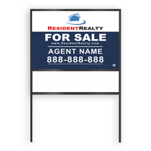Resident Realty Commercial Sign (Large) | 48"W x 36"H Aluminum Panel (040"), Double Sided | Horizontal [Only Available for Local Delivery or Pick Up] 2022