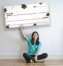 Custom/Personalized Giant Check Sign | Made of Durable 10MM Thick Corrugated Plastic | Choose Your Size/Artwork/Finish | Add Your Text (Logo Optional)