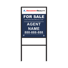 Resident Realty "New Agent" Sign Kit | Kit Includes H-Frames, Sidewalk Sign, & Lawn Signs