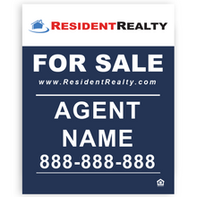 Resident Realty "New Agent" Sign Kit | Kit Includes H-Frames, Sidewalk Sign, & Lawn Signs
