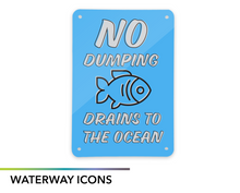 7" x 10" Ecological Metal Signs