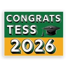 Pop Art Custom Grad Lawn Signs | Choose color |Year will updated to match current purchase year.
