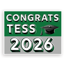 Pop Art Custom Grad Lawn Signs | Choose color |Year will updated to match current purchase year.