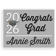 Minimal Custom Grad Lawn Signs | Choose color |Year will updated to match current purchase year.