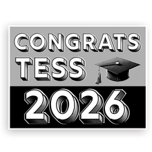 Pop Art Custom Grad Lawn Signs | Choose color |Year will updated to match current purchase year.
