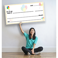Custom/Personalized Giant Check Sign | Made of Durable 10MM Thick Corrugated Plastic | Choose Your Size/Artwork/Finish | Add Your Text (Logo Optional)