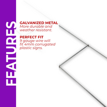 Wedding Wayfinding Yard Signs | 24"W x 18"H, Double Sided, UV Printed | Choose  Signs Only or Sign with 6"W x 24"H Metal H-Stakes