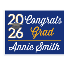 Minimal Custom Grad Lawn Signs | Choose color |Year will updated to match current purchase year.