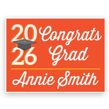 Minimal Custom Grad Lawn Signs | Choose color |Year will updated to match current purchase year.
