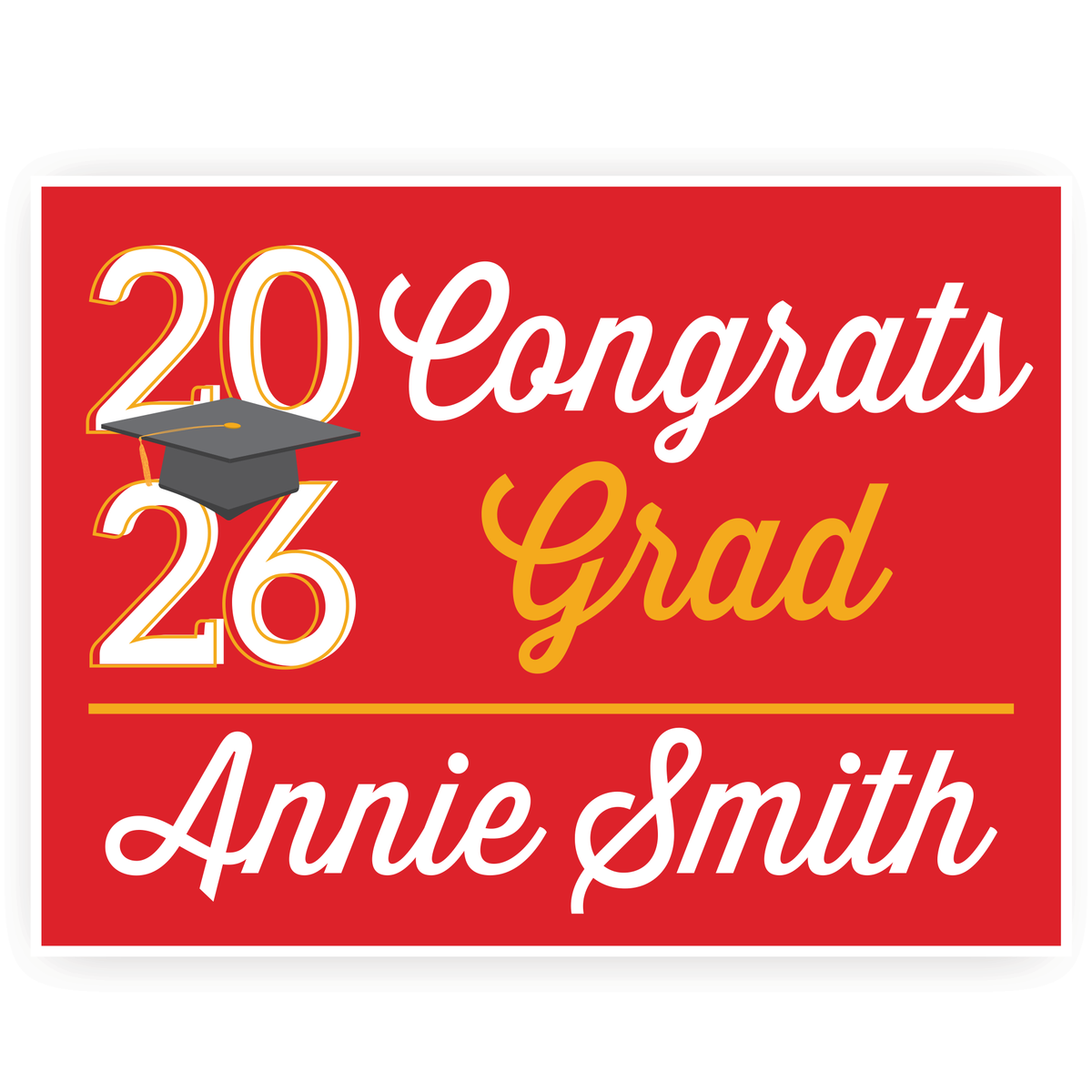 Graduation Yard Signs – Minimal Custom