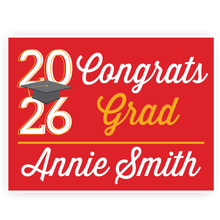 Minimal Custom Grad Lawn Signs | Choose color |Year will updated to match current purchase year.