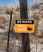 Custom metal Alert-Safety sign. 12" x 18".
