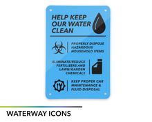 7" x 10" Ecological Metal Signs