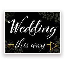 Mix and Match Wedding Wayfinding Yard Signs | 24"W x 18"H, Double Sided, UV Printed | Choose Signs Only or Sign with 6"W x 24"H Metal H-Stakes