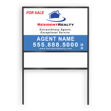 Resident Realty Commercial Sign (Large) | 48"W x 36"H Aluminum Panel (040"), Double Sided | Horizontal [Only Available for Local Delivery or Pick Up] 2022