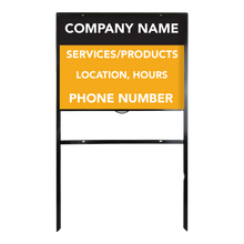 Custom H-Frame Signs for Real Estate & Business | Choose Size, Orientation, and Insert Material