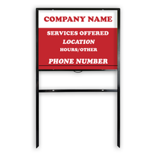 Custom H-Frame & Banjo Signs for Real Estate & Business | Choose Frame & Size/Orientation